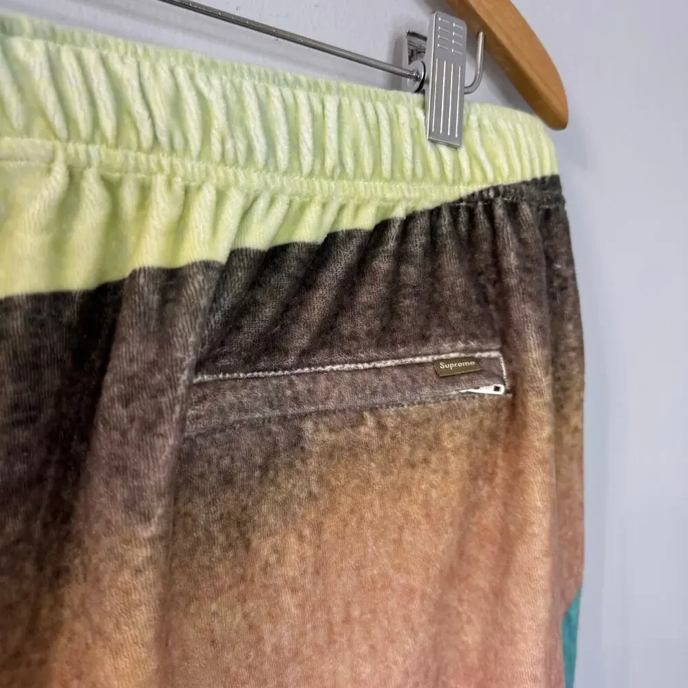 Supreme Ss23 Geo Velour Shorts Men's XL Relax Streetwear